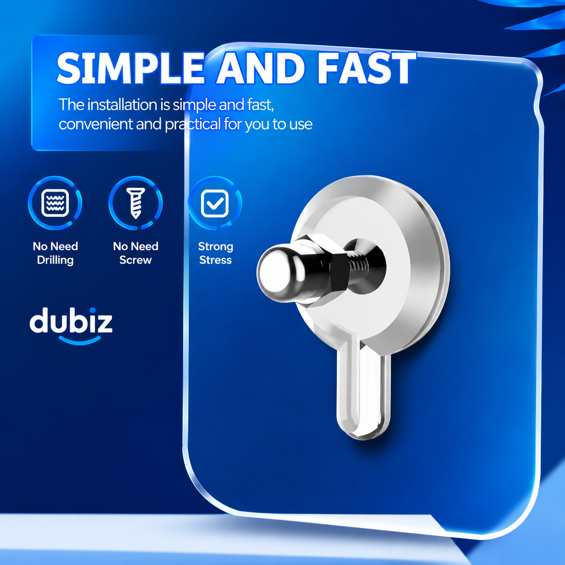 Heavy Duty Punch-Free Screw Sticker