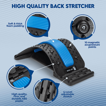 🧘 Adjustable Back Stretcher – Instant Spine Relief &amp; Posture Support